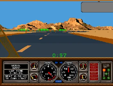 Race Drivin' (compact, British, rev 4) screen shot game playing